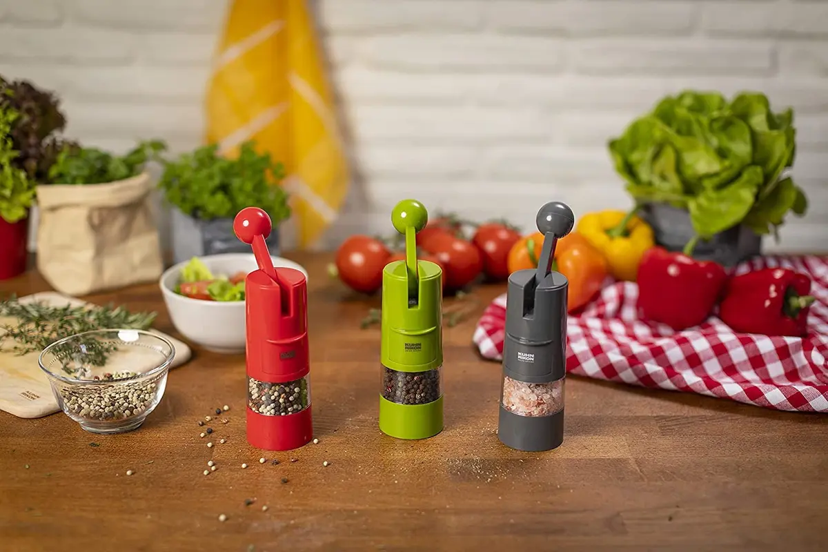 Kuhn Rikon High Performance Ratchet Grinder, Green | Swiss Design Salt & Pepper Mill (21.5cm) - view 5