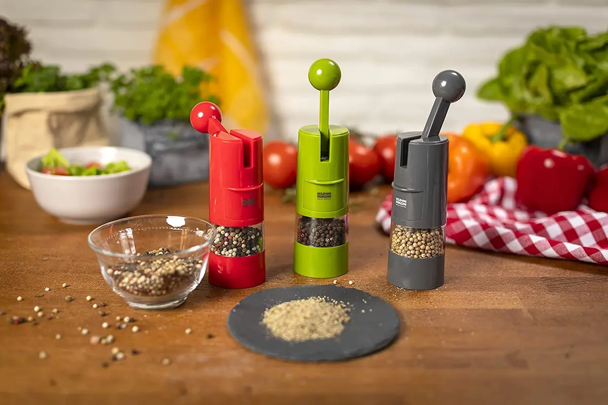 Kuhn Rikon High Performance Ratchet Grinder, Green | Swiss Design Salt & Pepper Mill (21.5cm) - view 6