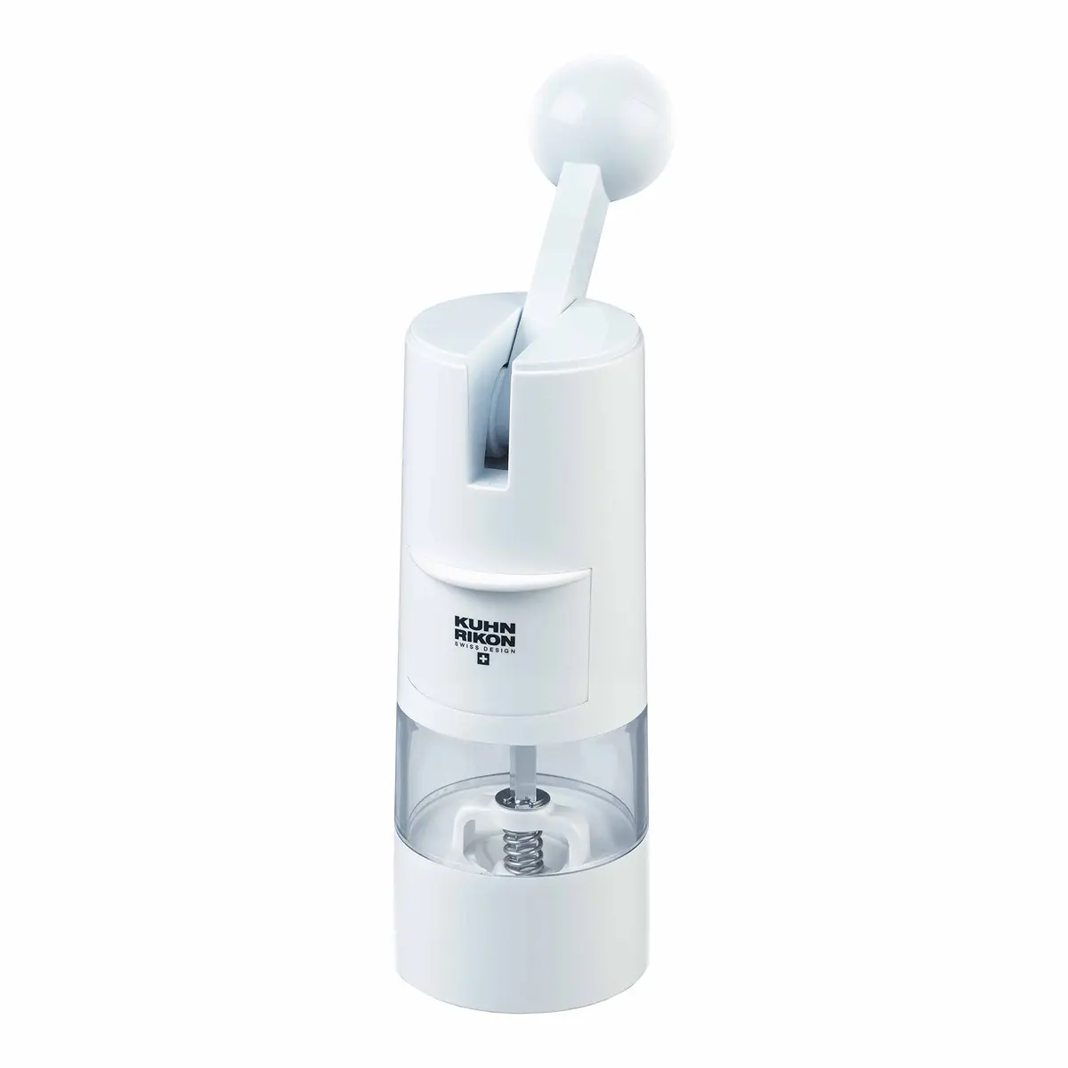 Kuhn Rikon Seasoning Mill White 8.5 x 2.25 inches | Ergonomic, One-Handed Salt & Pepper Grinder - main product image