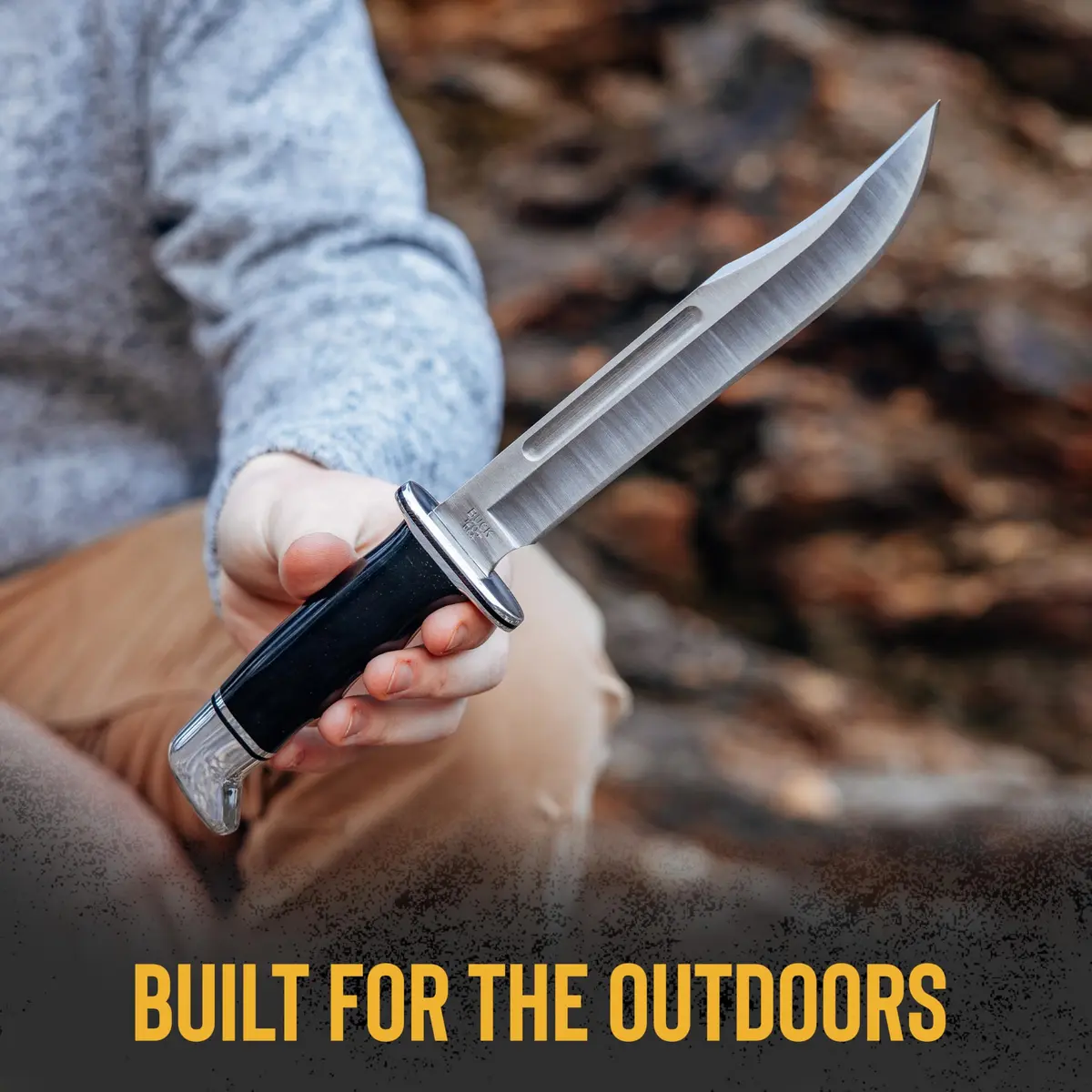 Buck Knives 120 General Hunting Knife with Sheath, Phenolic Handle, 12" | Classic Fixed Blade for Hunting & Outdoors - view 3