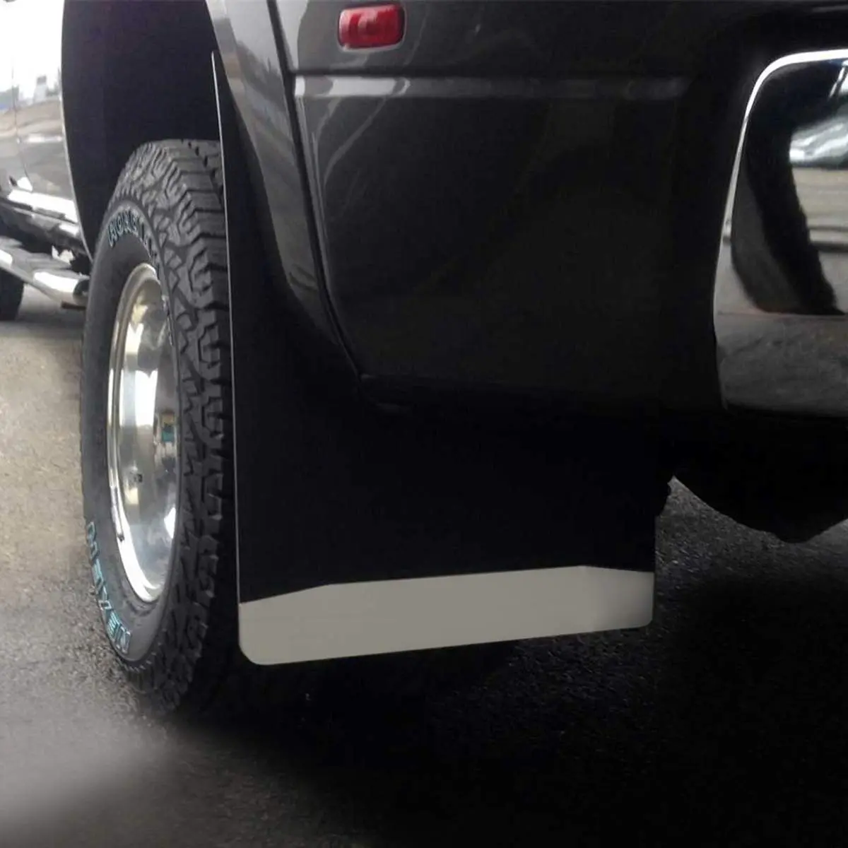 UltimateFlap 20 Inch Rear Dually Mud Flap with Stainless Steel Weight | Heavy Duty Mud Guard for Trucks - view 5