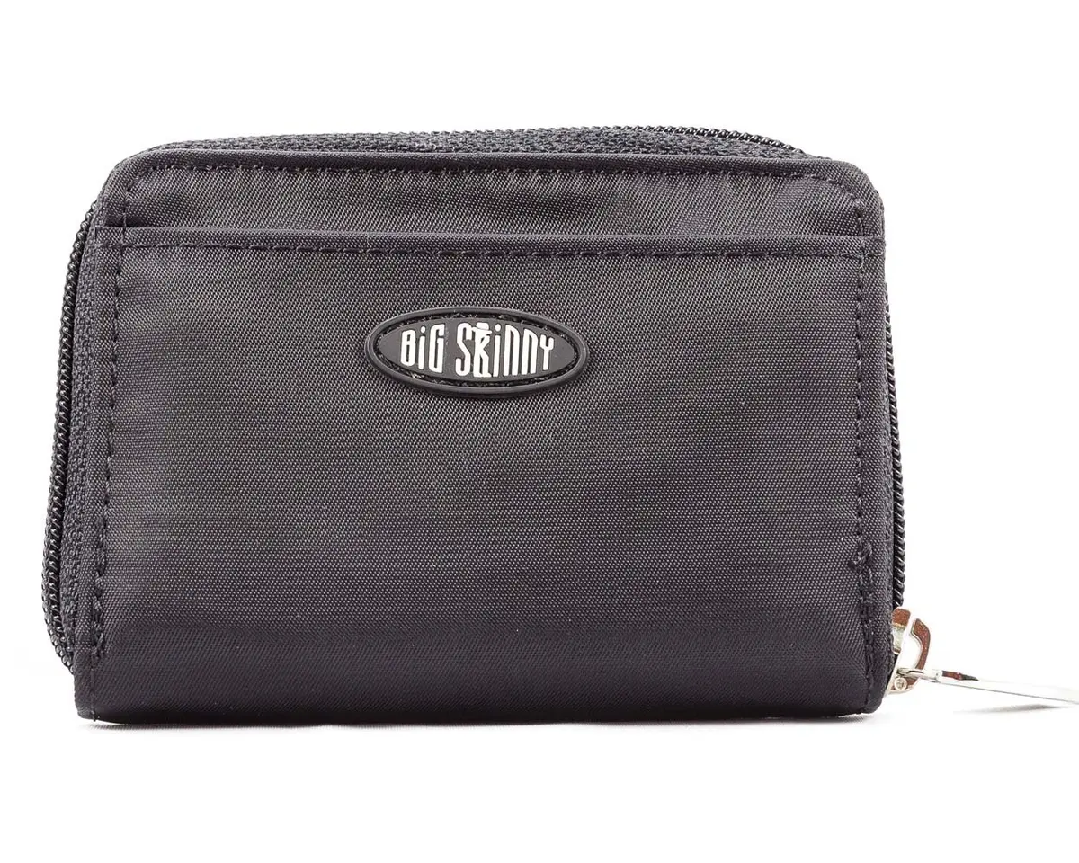 Big Skinny Polka Accordion Card Case Wallet Black 10.8 cm (4.25 Inch) | Holds 30 Cards - main product image