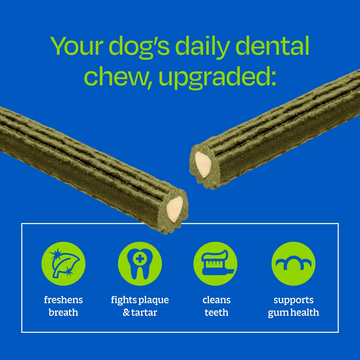 ARK NATURALS Brushless Toothpaste Dog Dental Treats - Large Breeds (10 ct) | 4-in-1 Plaque & Tartar Control, Breath Freshener - view 4