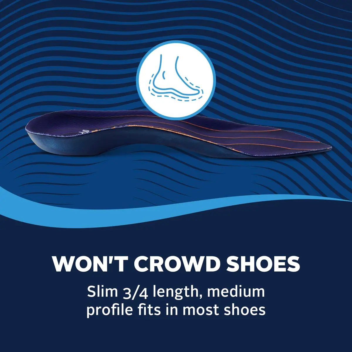 Airplus Plantar Fasciitis Orthotic 3/4 Length Shoe Insole - Men's 7-12 (22.5cm L x 8.7cm W x 1.9cm H) | APMA Certified for Foot Health - view 6