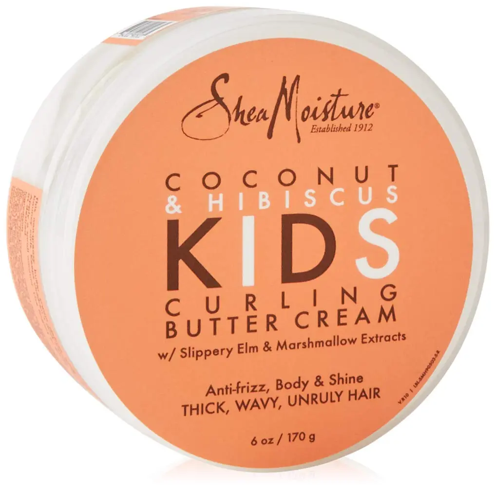 Shea Moisture Coconut & Hibiscus Kids Curling Butter Crème 6 oz | Natural Curl Styling & Moisturizer - main product image