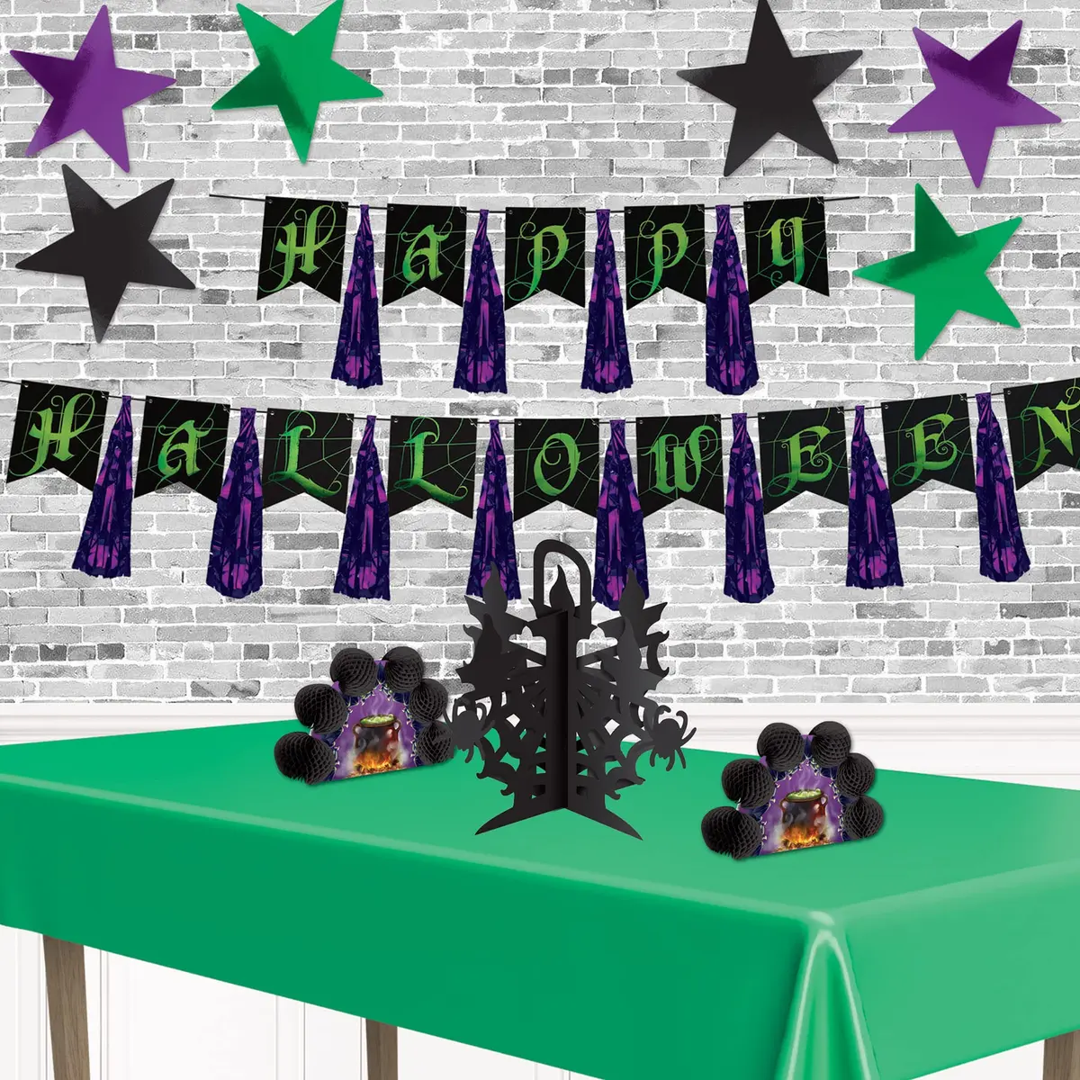Beistle 72-Pack Foil Green Star Cutouts | Festive Wall & Table Decor for Celebrations - view 4