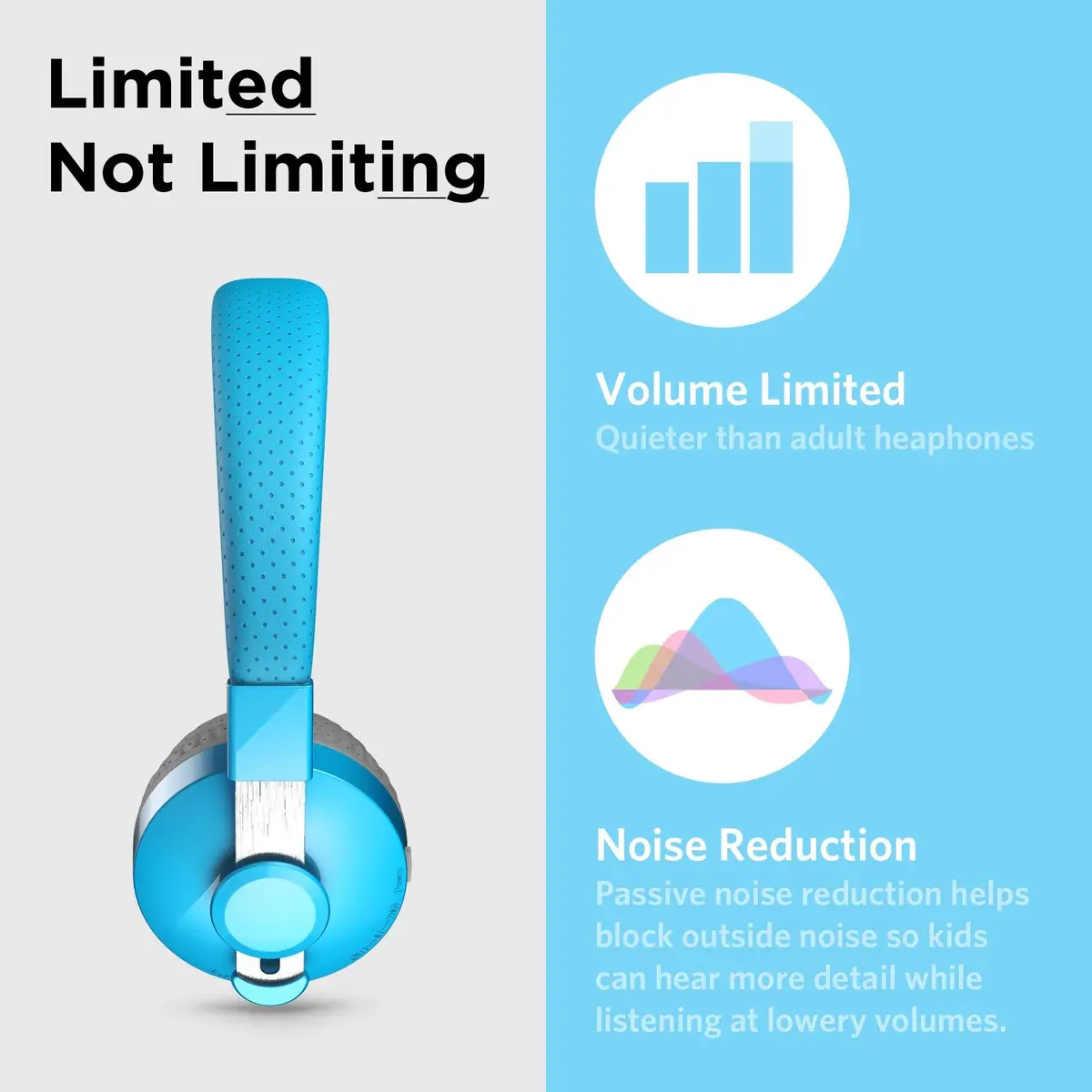 LilGadgets Untangled Pro Bluetooth Headphones - Ages 4+ | Volume-Limited Kids Headphones for School with SharePort & Mic - view 4