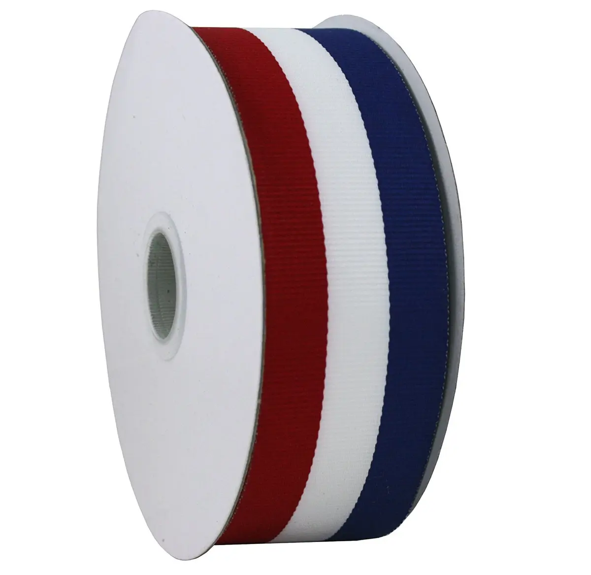 bouti1583 Red White and Blue Grosgrain Ribbon 1.5 inch (3.81 cm) x 25 Yards | Durable Polyester Fabric for Crafts - main product image