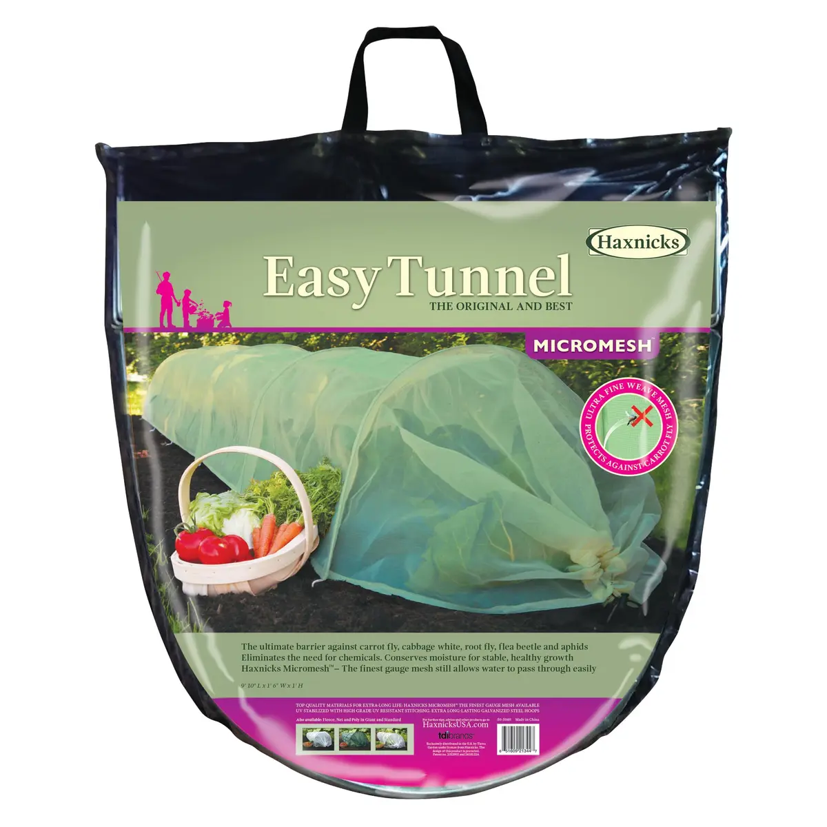 Haxnicks Easy Micromesh Tunnel Garden Cloche Standard Protects Plants & Flowers - main product image