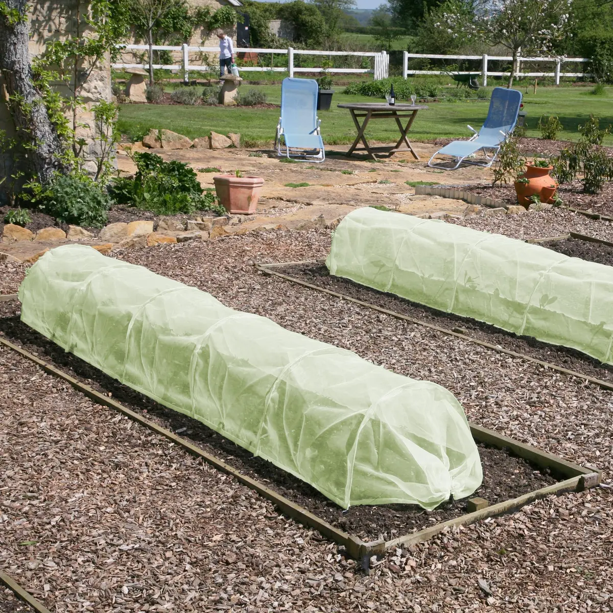 Haxnicks Easy Micromesh Tunnel Garden Cloche Standard Protects Plants & Flowers - view 2