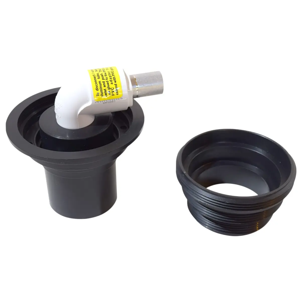 Valterra SS06 Sewer Adapter for SewerSolution System | Black Plastic NPT Thread - view 3