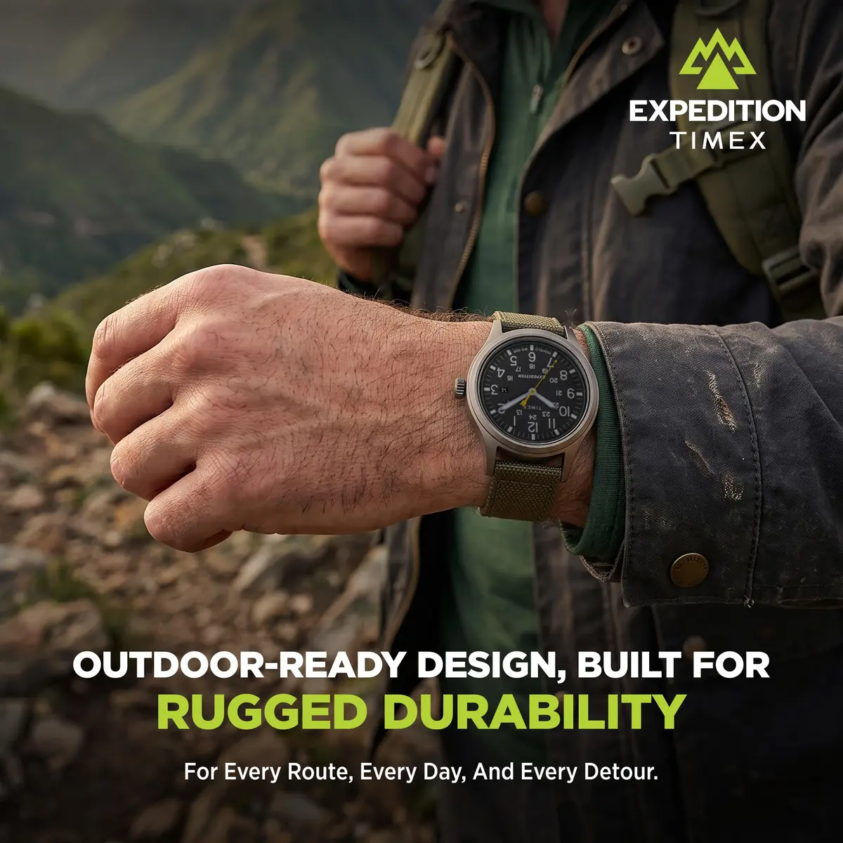 Timex Expedition Scout 40mm Watch | Rugged Outdoor Field Watch with Indiglo & 50m Water Resistance - view 2