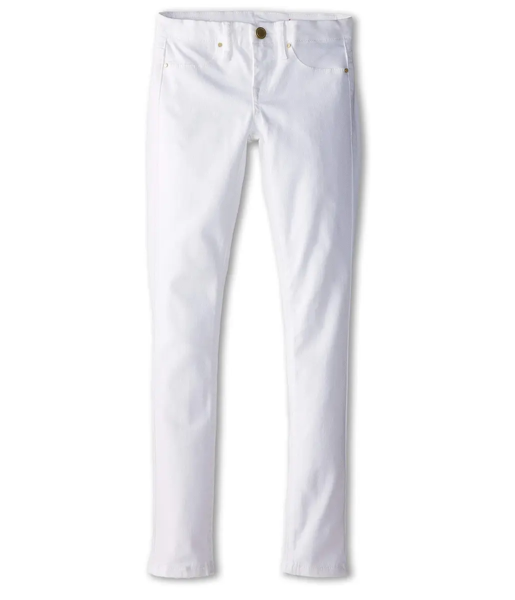 [BLANKNYC] Girls 7-16 Skinny Jean, White Lines, 10 | Mid Rise Skinny Denim for Girls - main product image