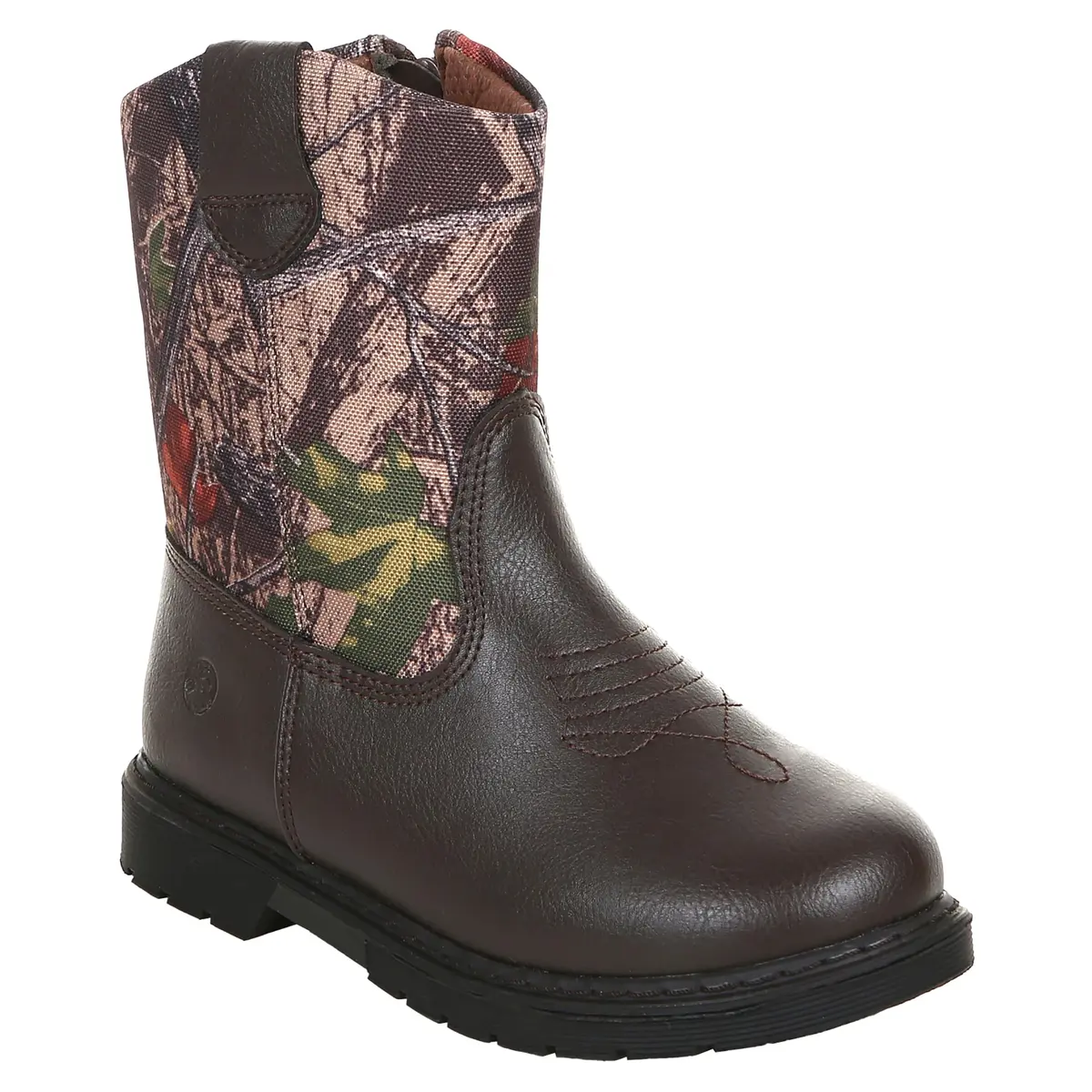 Northside Partner Cowboy Boot, Brown Camo, 2 M US Little Kid | Rugged Outdoor Western Style - main product image