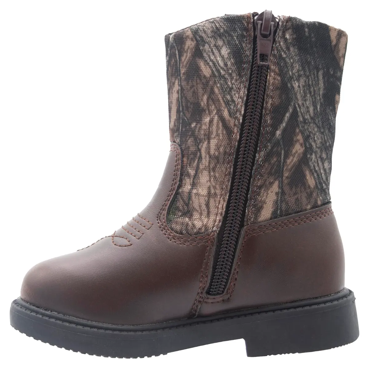 Northside Partner Cowboy Boot, Brown Camo, 2 M US Little Kid | Rugged Outdoor Western Style - view 6