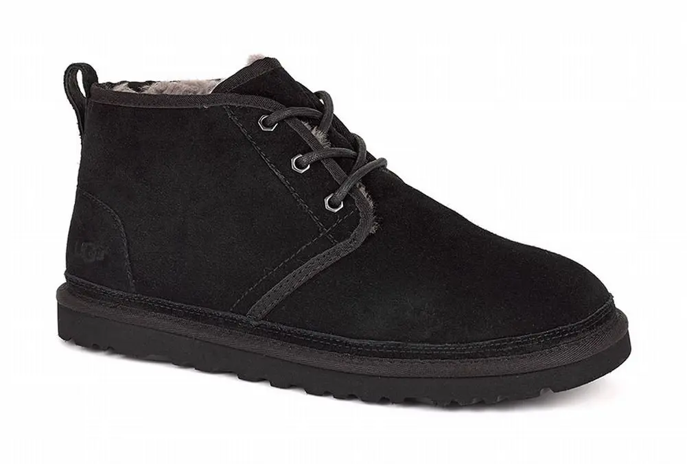 UGG Men's Neumel Boot, Black, Size 11 | Casual Comfort with Australian Sheep Fur - main product image
