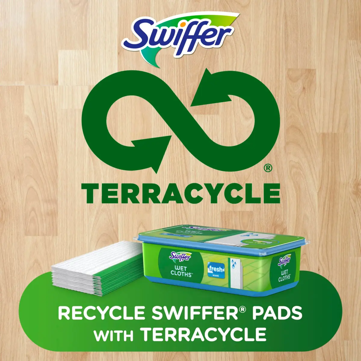 Swiffer Wet Mopping Pad Refills, Open Window Fresh Scent, 24 Count | Microfiber Floor Cleaner for Dirt, Dust, Hair - view 6