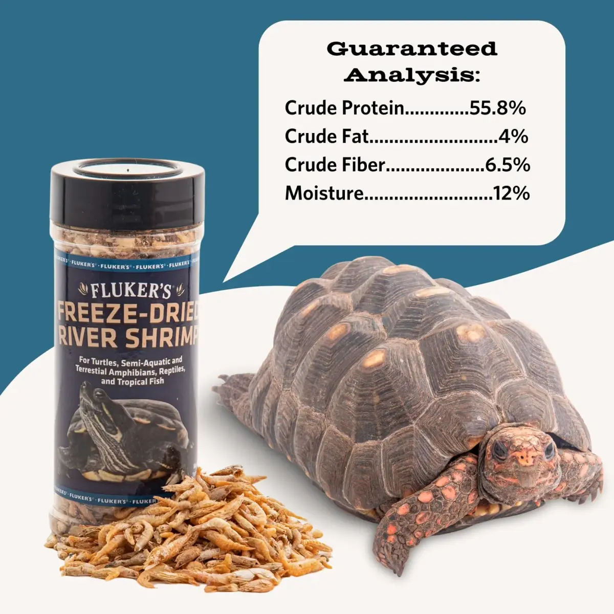 Fluker's Freeze Dried River Shrimp 28g (1 Oz) | Nutrient-Rich Reptile & Fish Treat - view 2