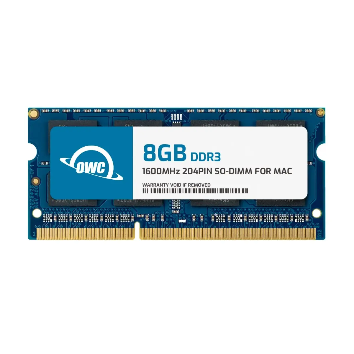 OWC 8GB DDR3L 1600MHz SO-DIMM PC3-12800 RAM | 1.35V Low Voltage for Mac & PC Laptops - main product image