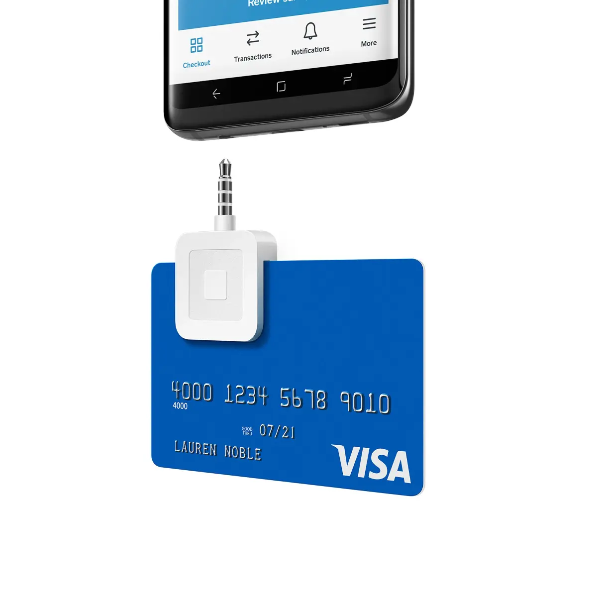 Square Reader for magstripe with Headset Jack | Accepts Visa, Mastercard, Discover, American Express - view 4