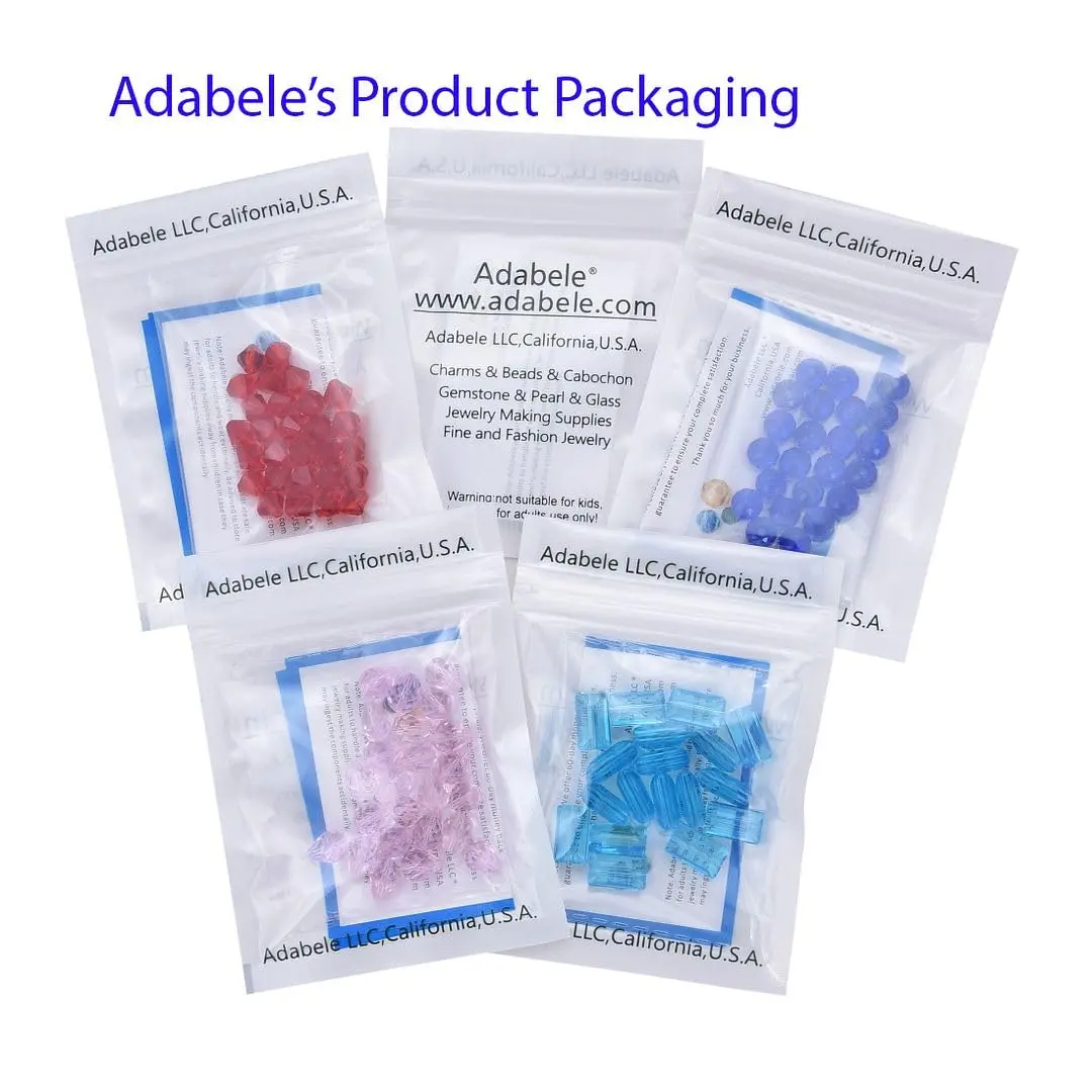 Adabele 100pcs Crystal Beads 4mm | Faceted Cube Glass for Jewelry & Crafts - view 9