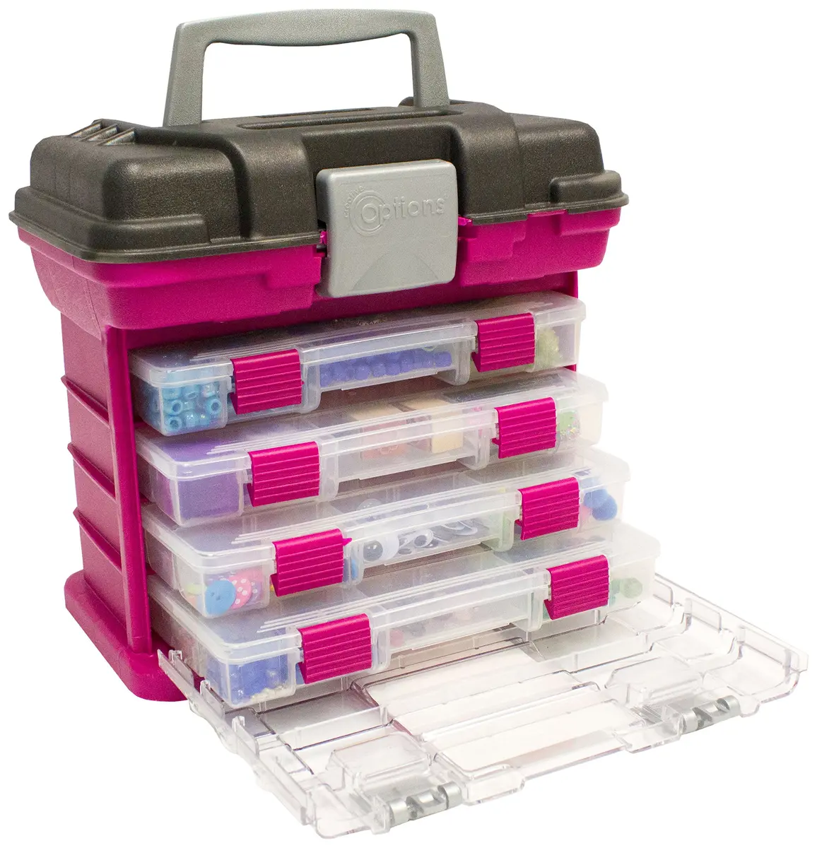 Creative Options Grab'n'Go Rack System, Small | Portable Craft Organizer with Acrylic Windows - main product image