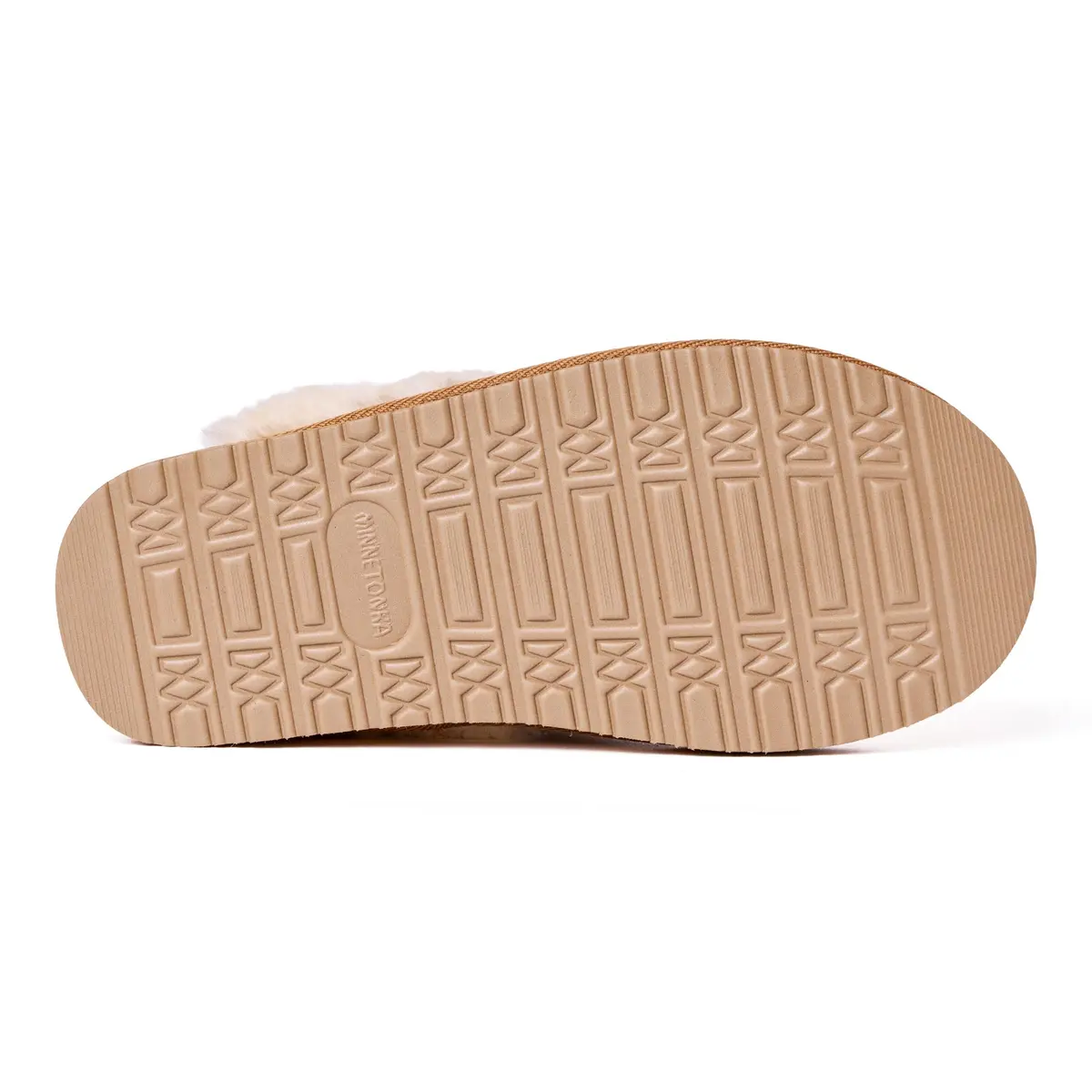 Minnetonka Chesney Scuff Flat, Cinnamon, 11 M US | Comfortable Suede House Slippers - view 3
