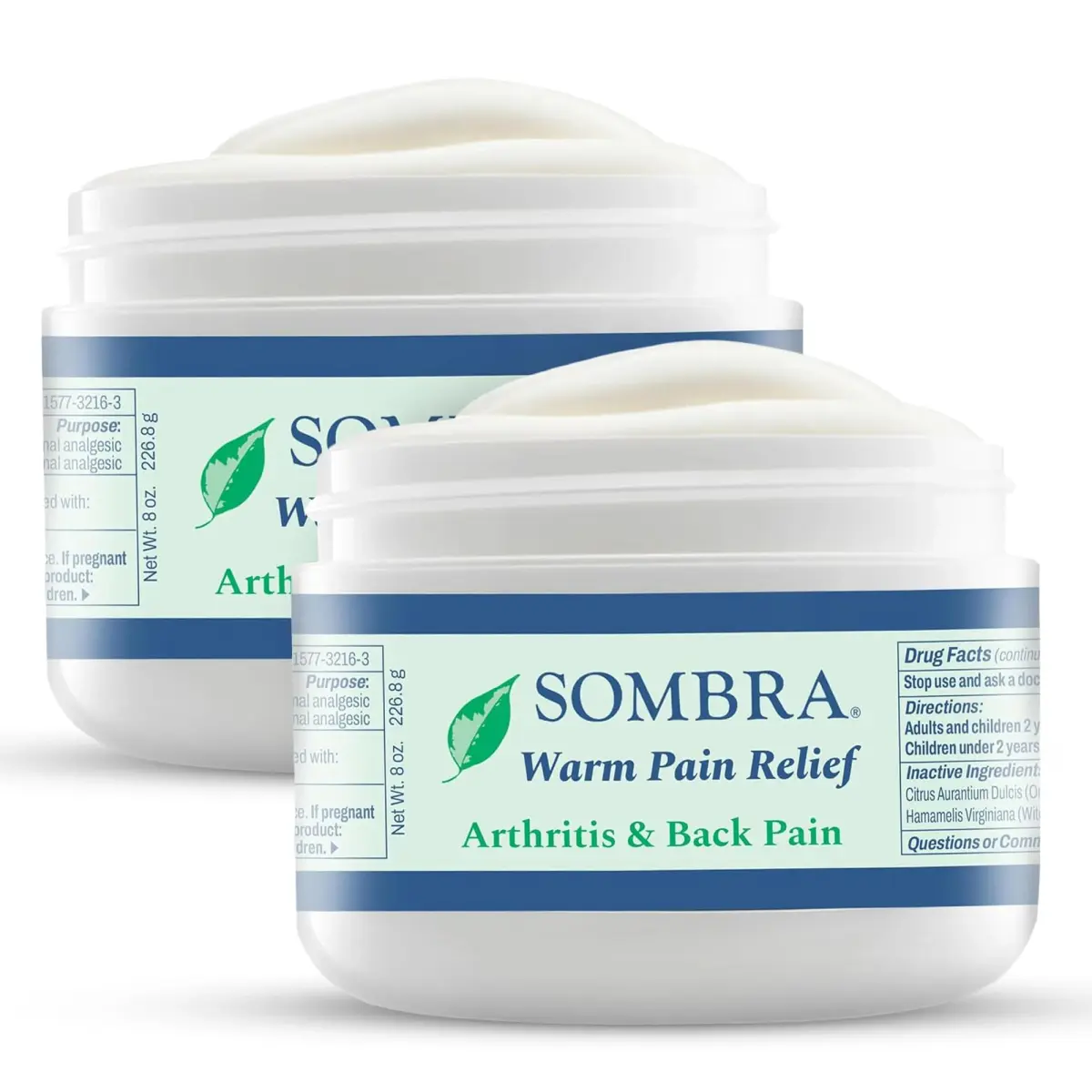 Sombra Warm Therapy Pain Relieving Gel 454 g (16 oz) - 2 Pack | Arthritis, Back Pain & Pre-Exercise Rub - main product image