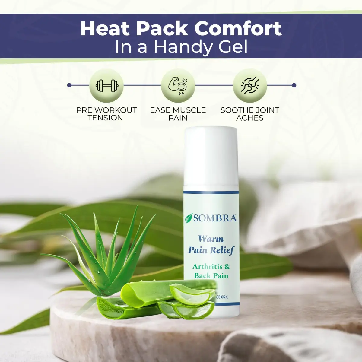 Sombra Warm Pain Relief Gel 177ml (6 Fl Oz) Roll-On | Arthritis & Back Pain Treatment - view 2