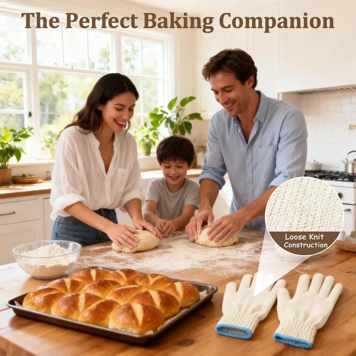 MARKETTY Heat Resistant Gloves 932°F Oven Gloves 1 Pair | Cut-Resistant Grill Gloves - view 7