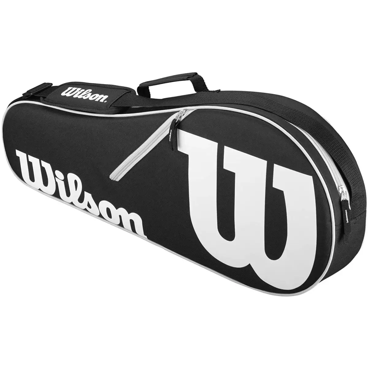 WILSON Advantage II Tennis Bag Black/White | Holds 3 Racquets - main product image