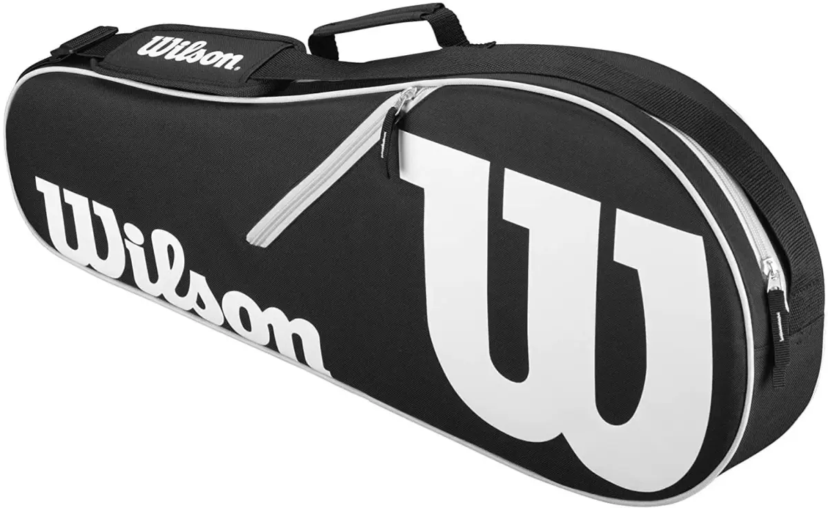 WILSON Advantage II Tennis Bag Black/White | Holds 3 Racquets - main product image