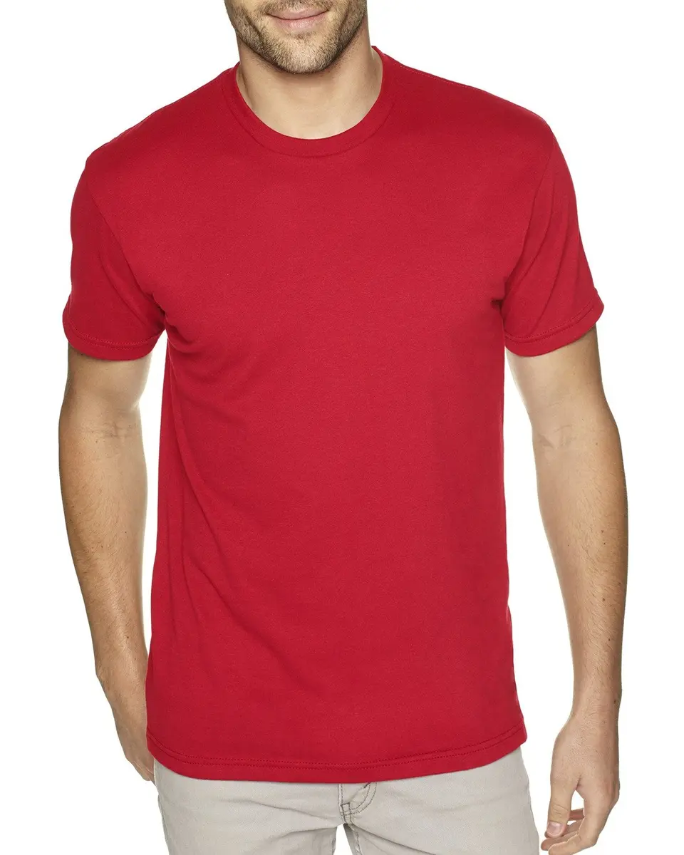 The Next Level Sueded Crew XL RED | Casual Men's T-Shirt, 60% Cotton & 40% Polyester, Regular Fit - main product image
