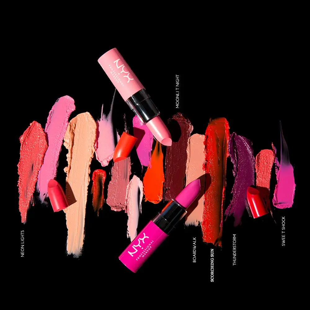NYX PROFESSIONAL MAKEUP Butter Lipstick BLS02 Sweet Tart | Deep Pink with Blue Undertone, 0.16 Oz - view 6