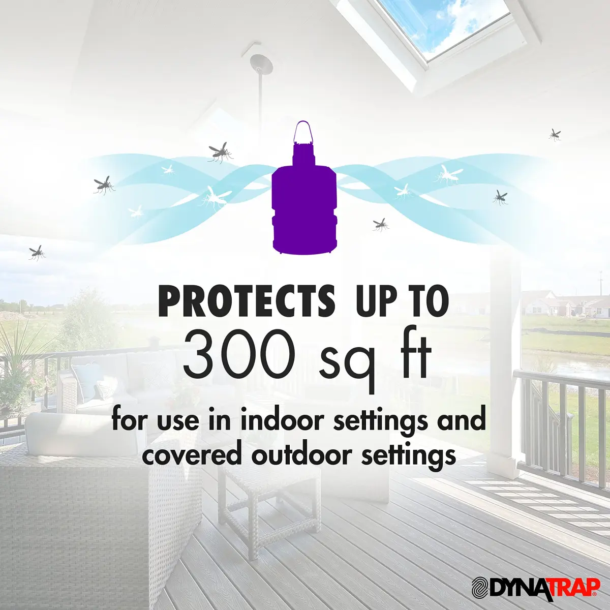 DynaTrap DT150 Indoor Mosquito & Flying Insect Trap | Kills Mosquitoes, Flies, Moths, Gnats, & Other Flying Insects - view 2