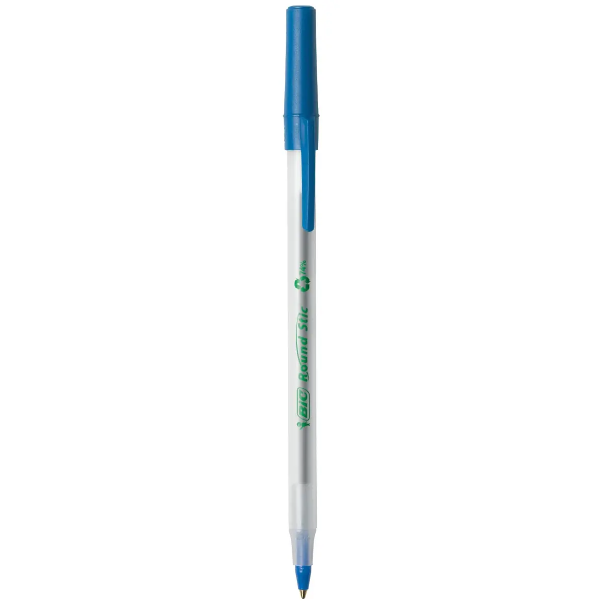 BIC Ecolutions Round Stic Ballpoint Pens, Medium Point (1.0mm), 50-Count Pack, Blue Ink Pens | Smooth Writing - view 4