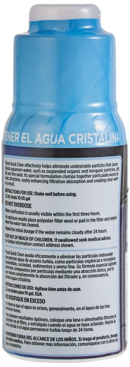 Fluval Quick Clear Aquarium Water Treatment 120ml (4 fl oz) | Traps Floating Particles - view 2