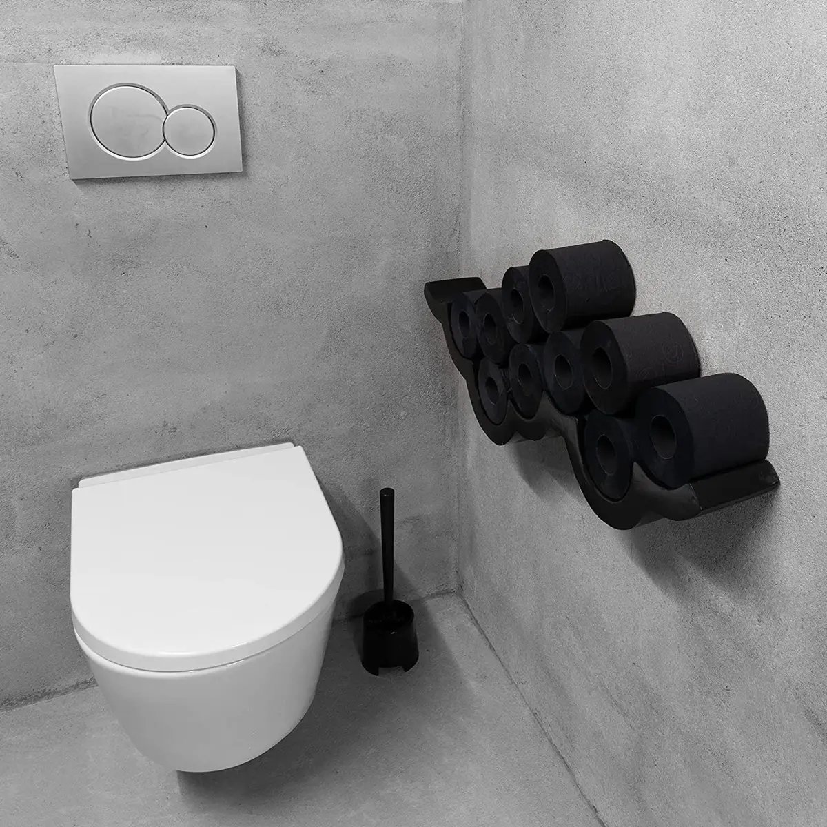 Renova Black Toilet Roll 6 Count (140 Sheets/Roll) | Triple-Ply Softness Imported from USA - view 4