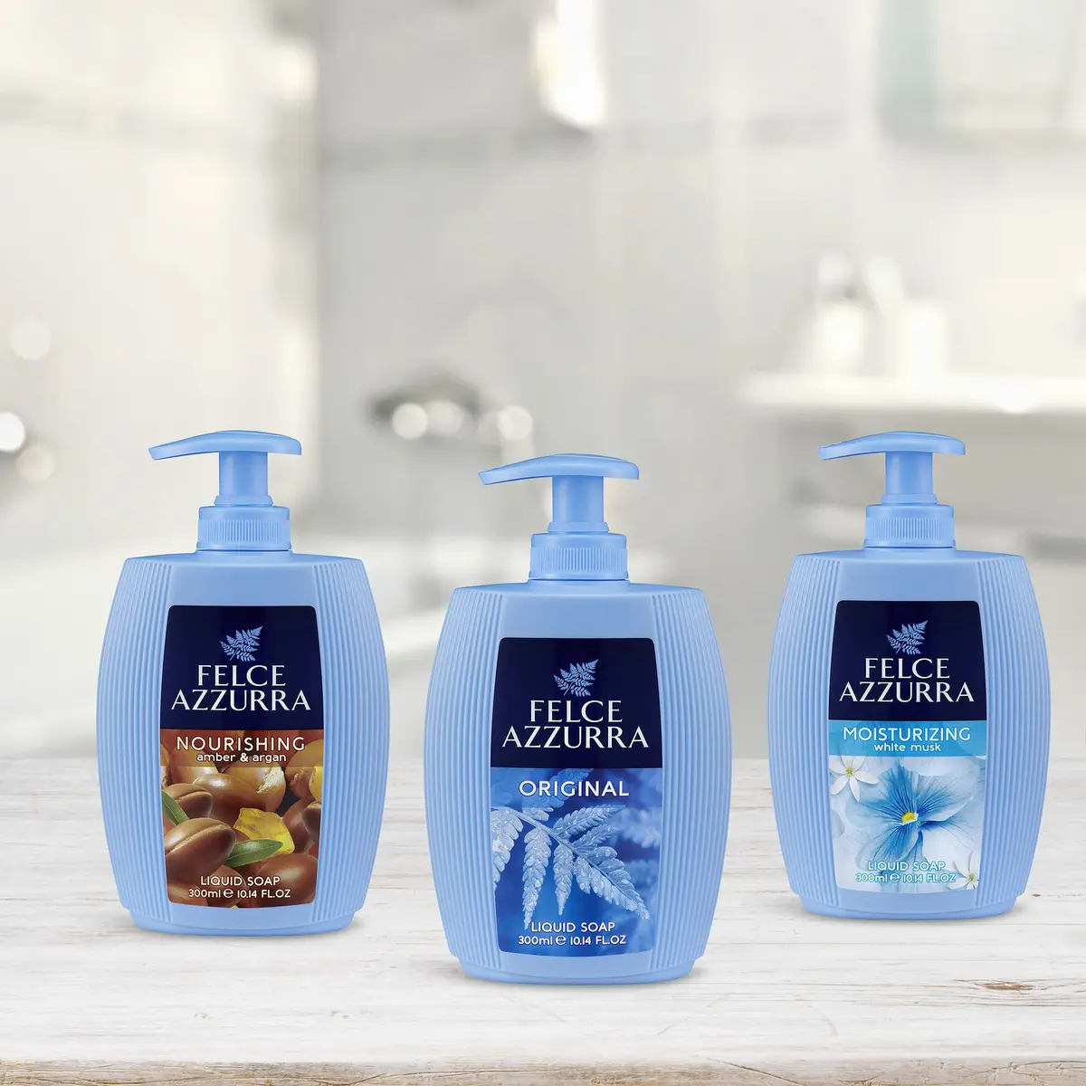 Felce Azzurra Amber & Argan Nourishing Essence Liquid Soap 299.88ml (10.14 Fl Oz) | Gently Cleanses Skin - view 3