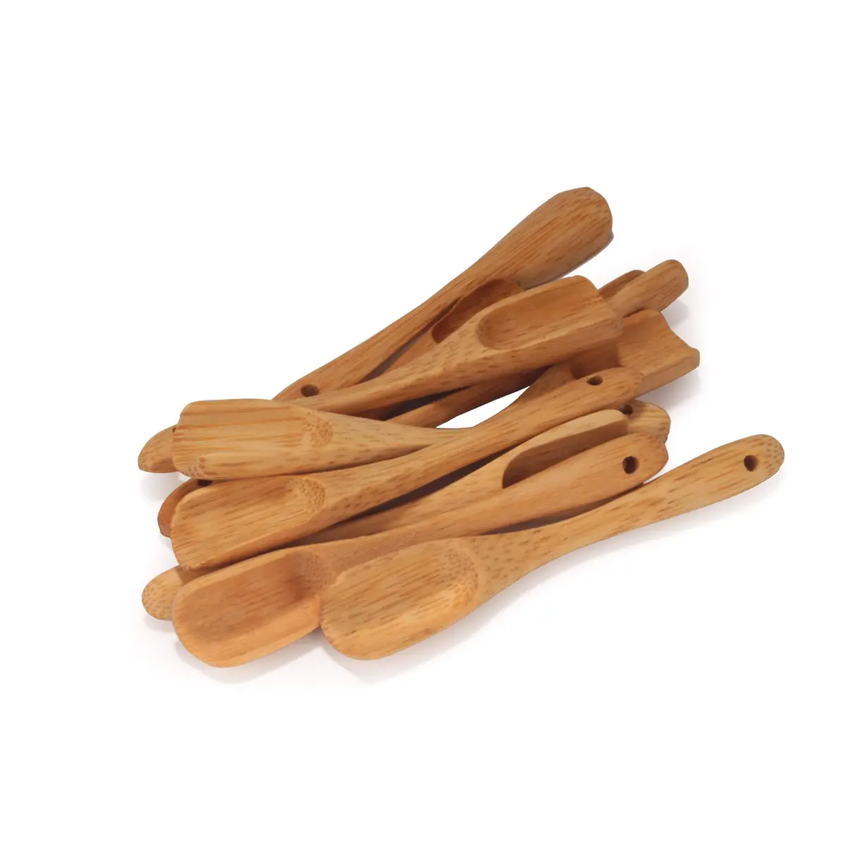 BambooMN 3.1" Small Solid Bamboo Deep Scoop | Eco-Friendly Kitchen Tool for Spices & Sauces - view 3