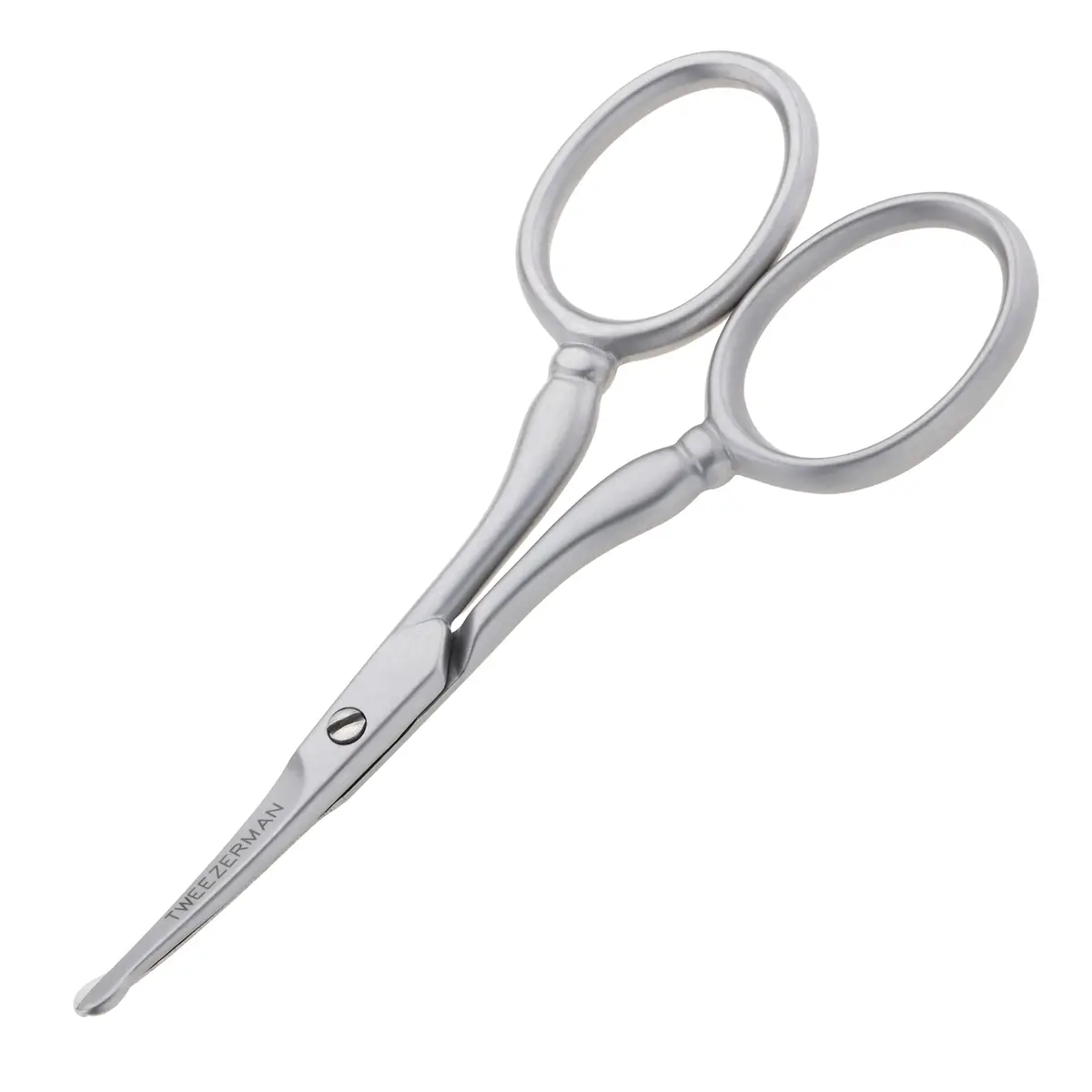 Tweezerman Facial Hair Scissors For Men Stainless Steel | Precision Curved Blade - main product image