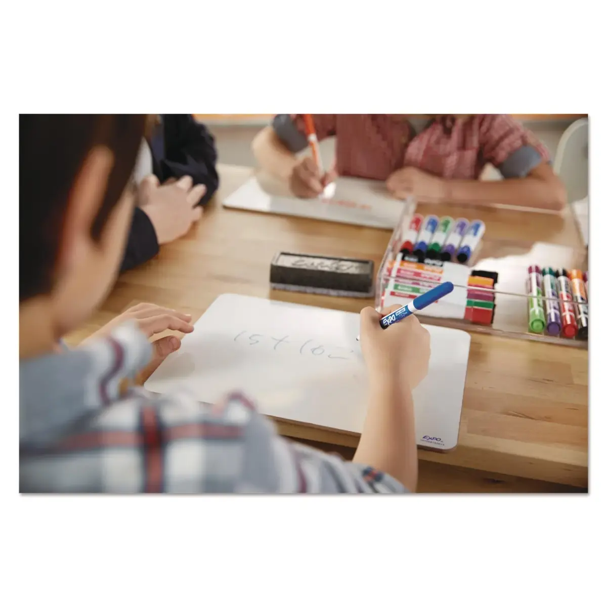 EXPO Black Dry Erase Markers, Ultra Fine Tip, 4 Count | Smooth Ink Flow for Precise Marking - view 2