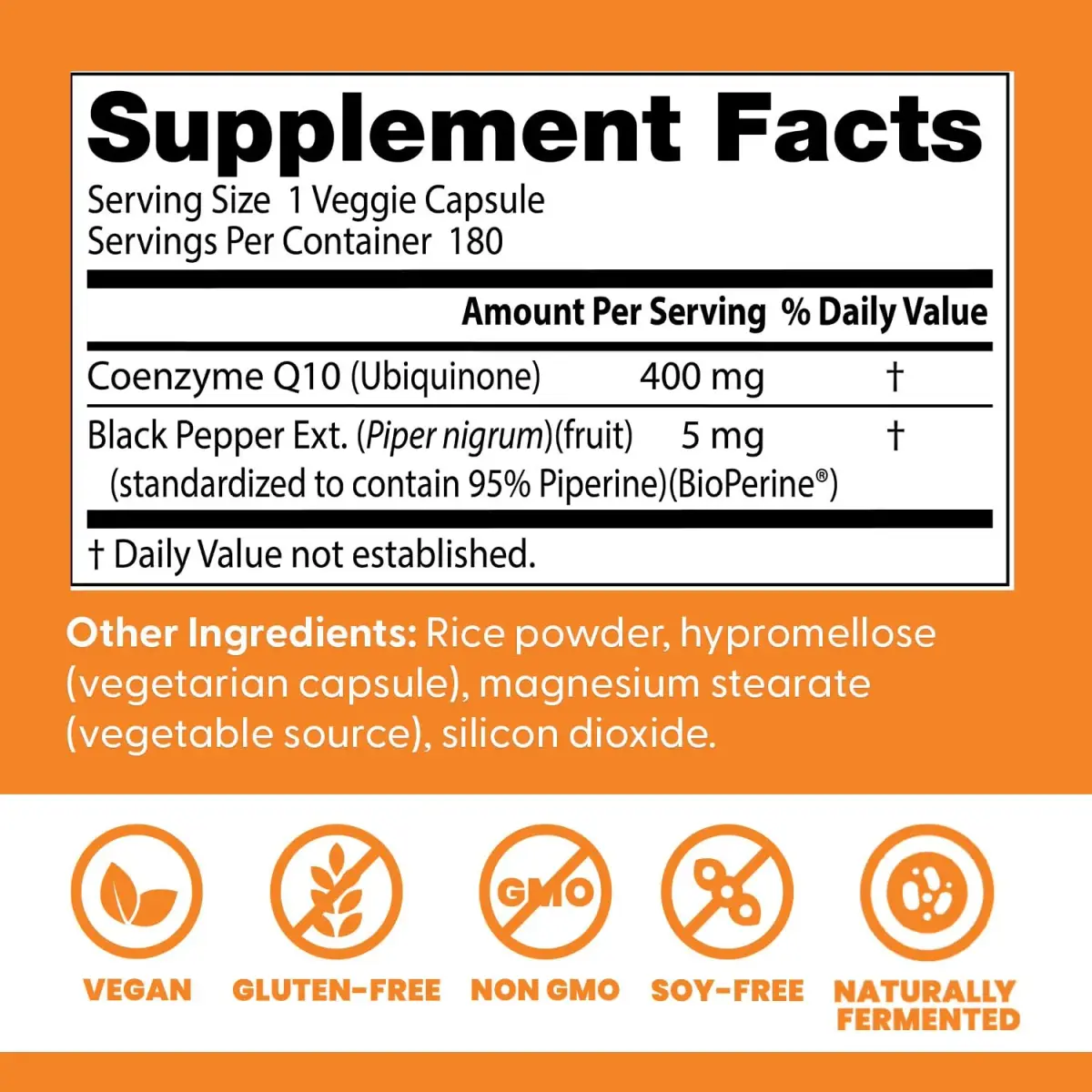 Doctor's Best High Absorption CoQ10 400mg Veg Capsules (180 Count) | Supports Heart Health & Cellular Energy Production - view 3