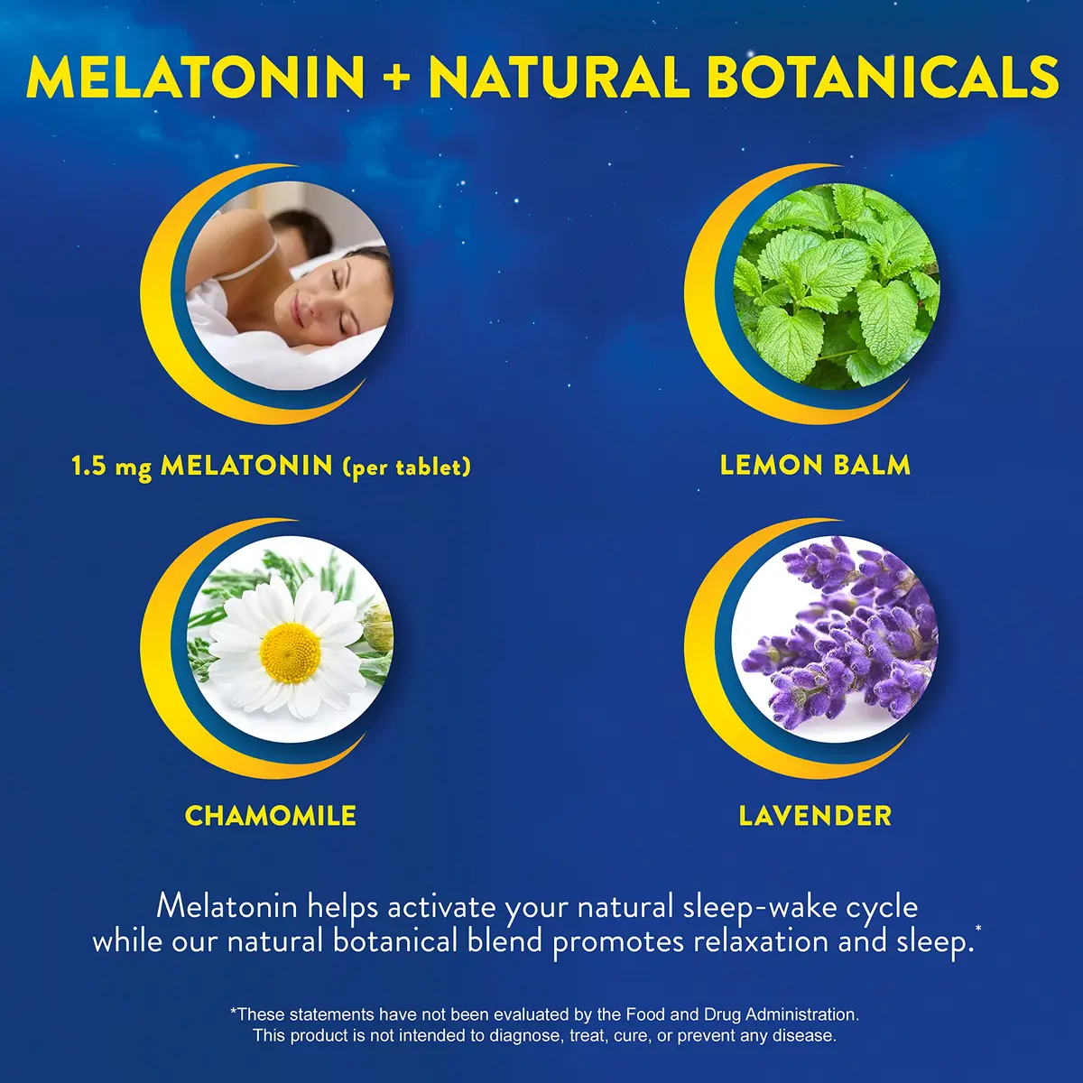 MidNite Back to Sleep 1.5 mg Low Dose Melatonin Sleep Aid, 30 Tablets | Natural Relaxation Support - view 4