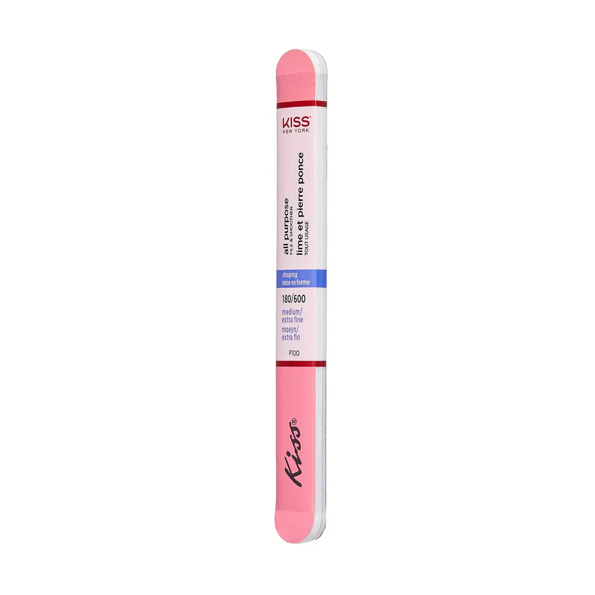 KISS Nail File All Purpose & Smoother 180 Medium / 600 Extra Fine Pack of 6 | Suitable for Natural & Artificial Nails - view 3