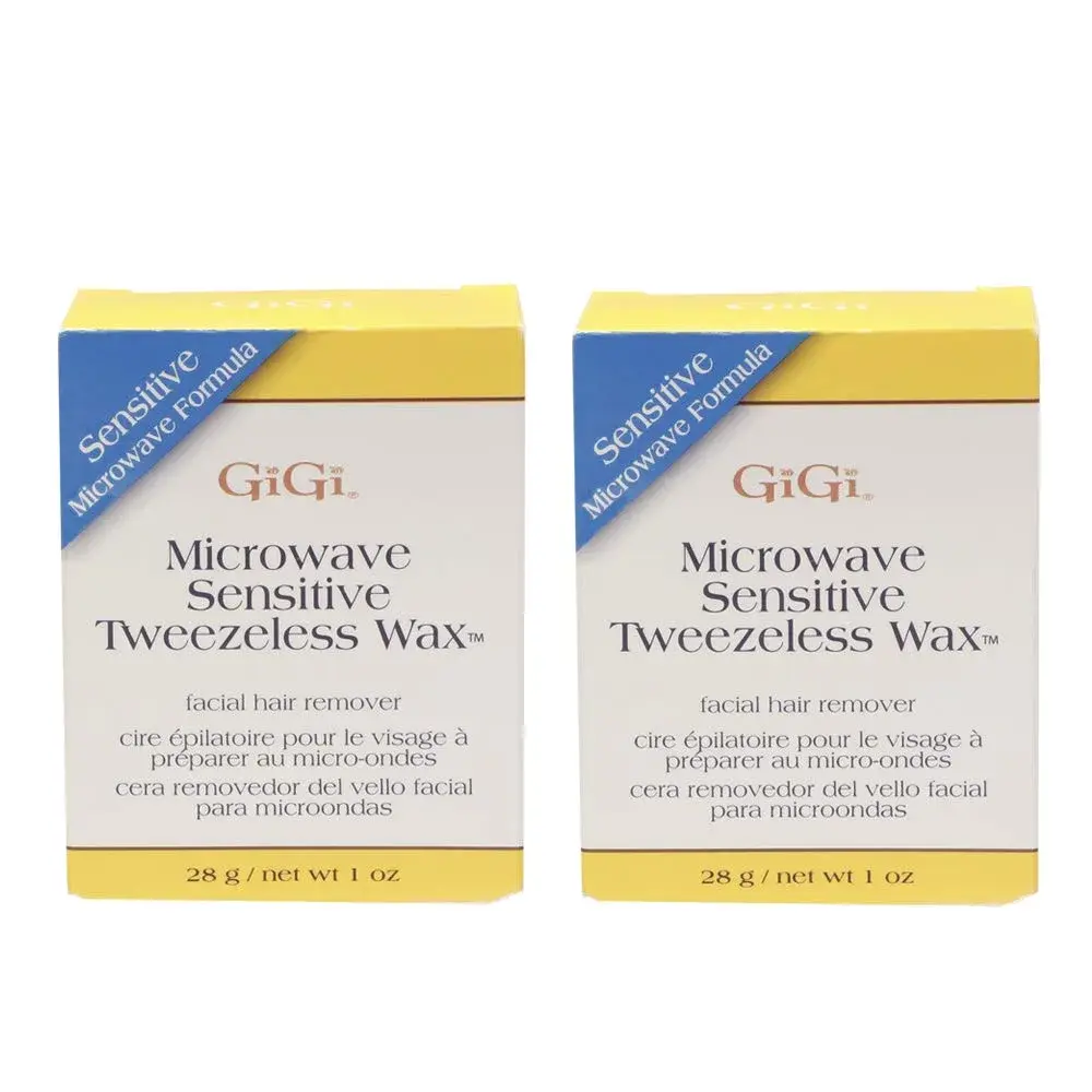 GiGi Microwave Sensitive Tweezeless Wax 2-Pack | Gentle Hair Removal for Sensitive Skin & Bikini Areas - main product image