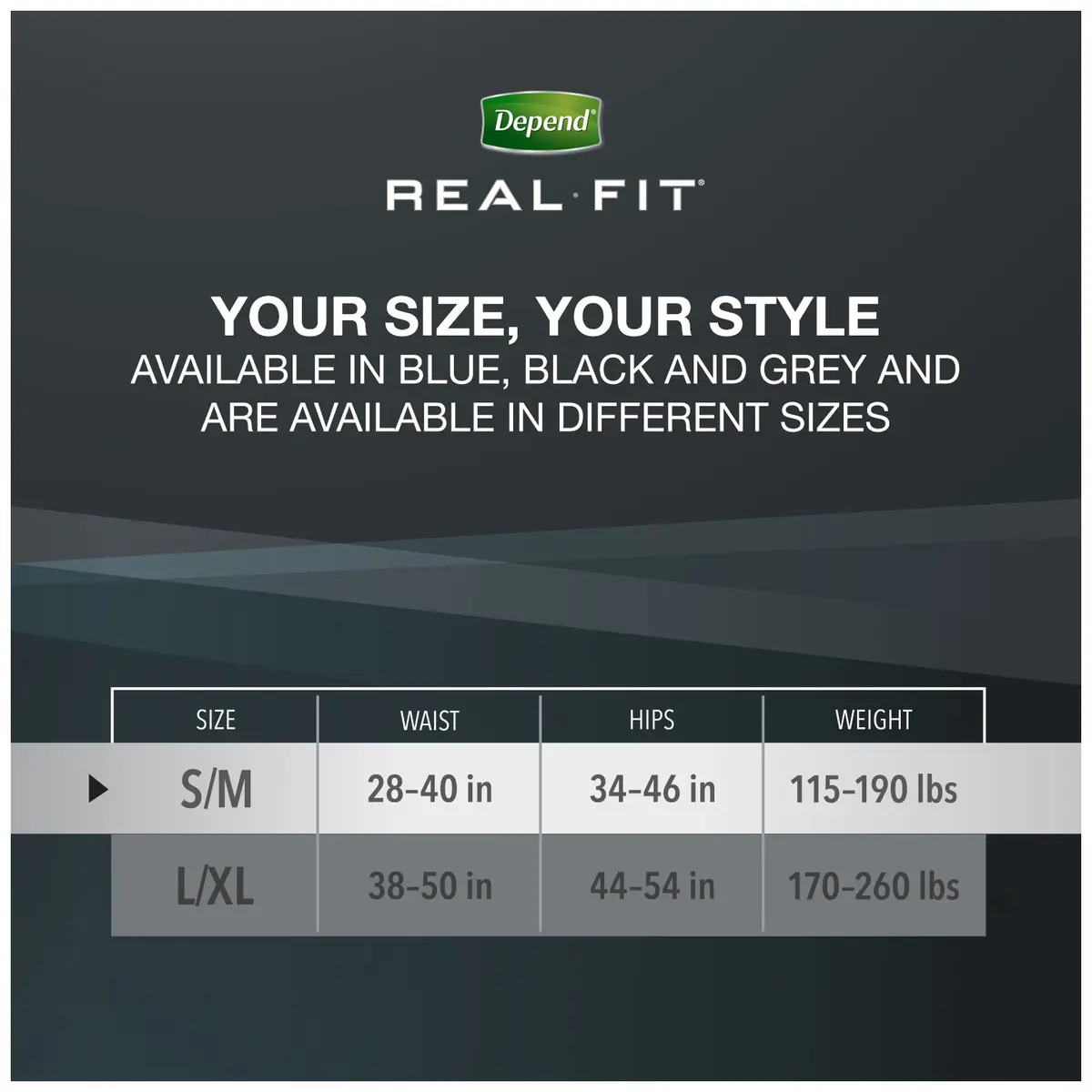 Depend Real Fit Incontinence Briefs for Men, S/M | Maximum Absorbency, Soft Fabric, Discreet Fit - view 3