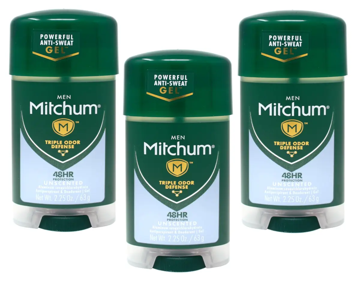 Mitchum Power Gel Antiperspirant Deodorant Unscented 2.25 OZ | Long-Lasting Wetness & Odor Control - main product image