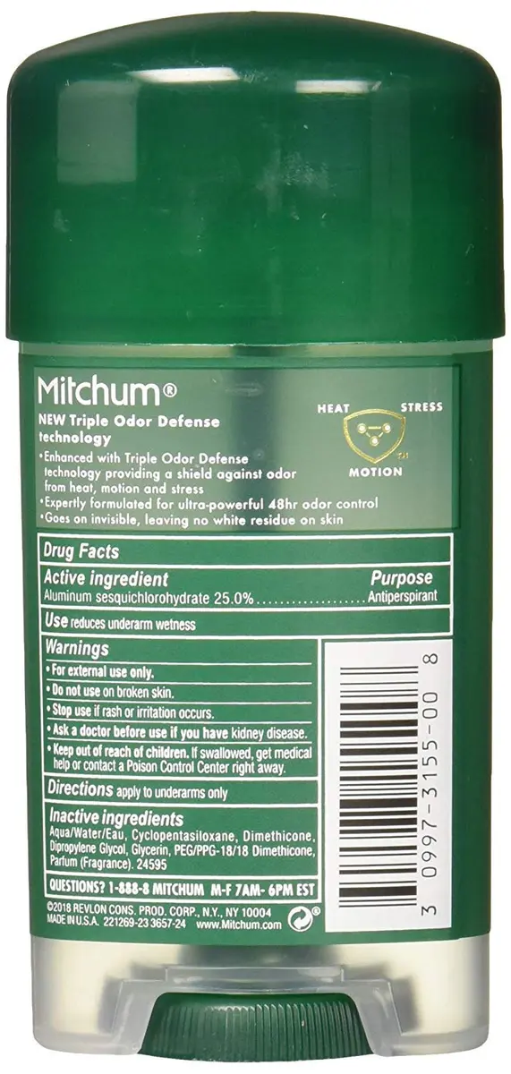 Mitchum Power Gel Antiperspirant Deodorant Unscented 2.25 OZ | Long-Lasting Wetness & Odor Control - view 7