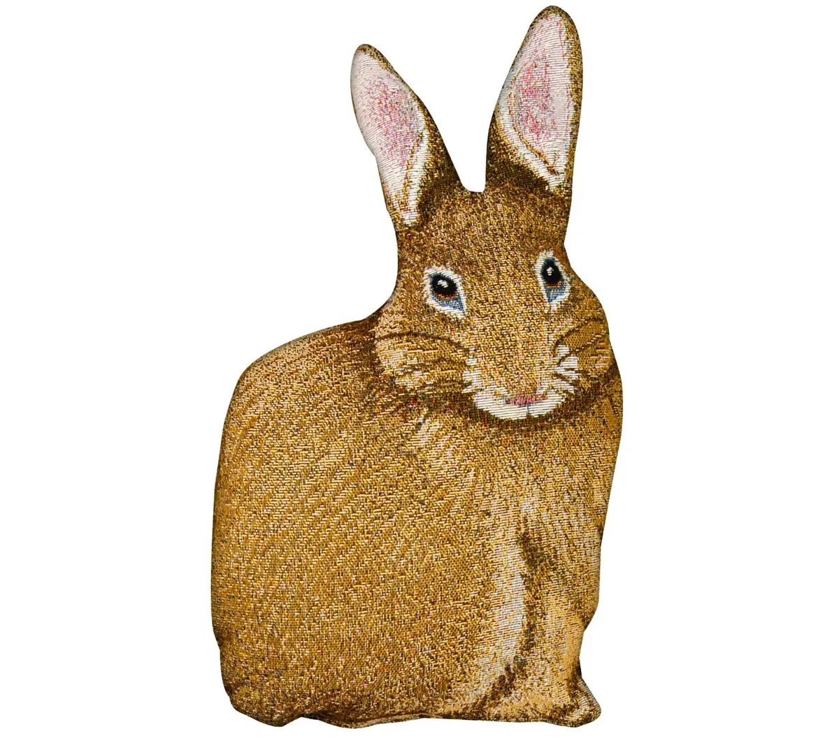 MWW Bunny Hop Hare Shaped Pillow 17.5" | Reversible Animal Decor (70-120 chars) - main product image